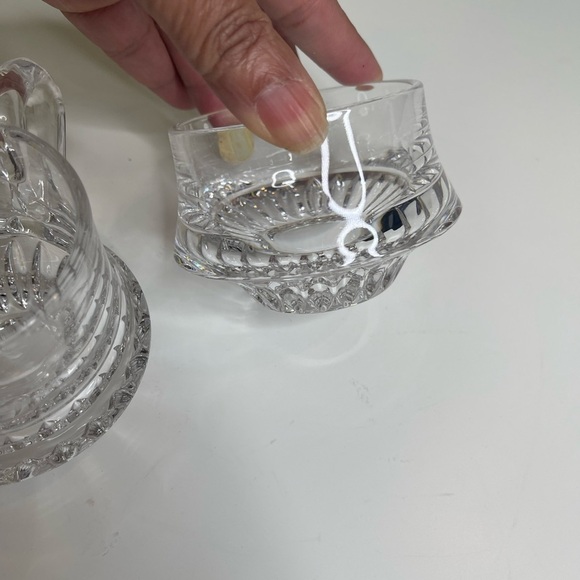 Gorham Germany Lead Crystal Glass Creamer and sugar bowl - Picture 6 of 9